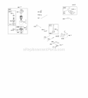 Controls Electric Starter Governor Spring Ignition Diagram and Parts List for 319775-0110-E1  Briggs and Stratton Engine